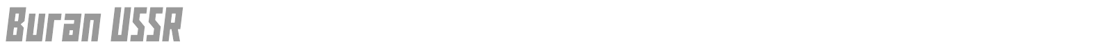 Buran USSR font preview